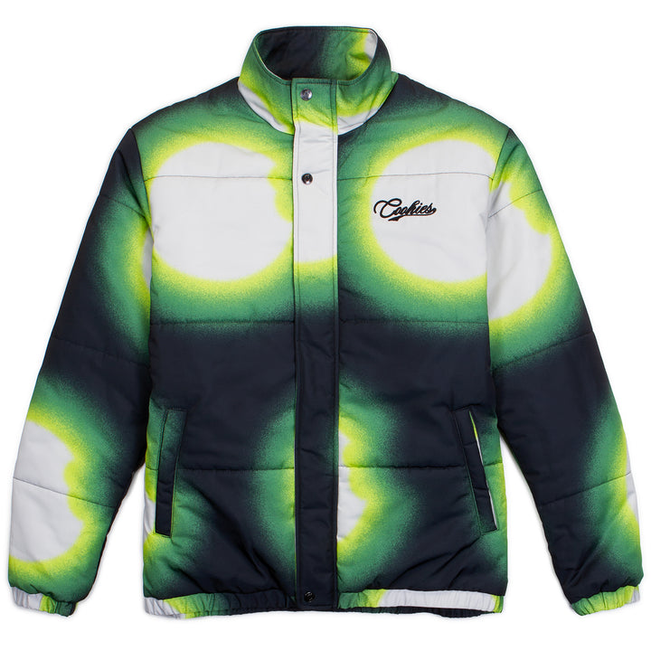 Yellowstone All Over Print Hooded Nylon Puffer Jacket