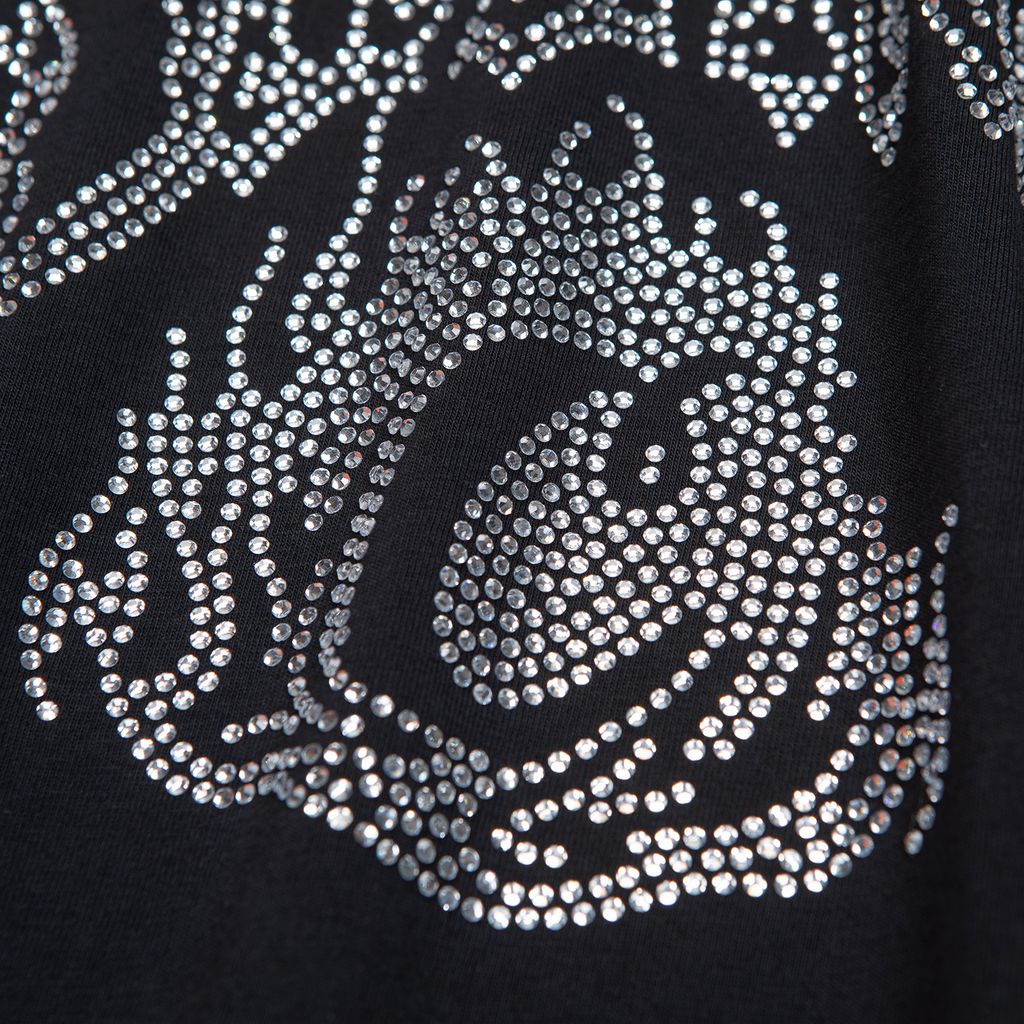 Rhinestone World On Fire Knit