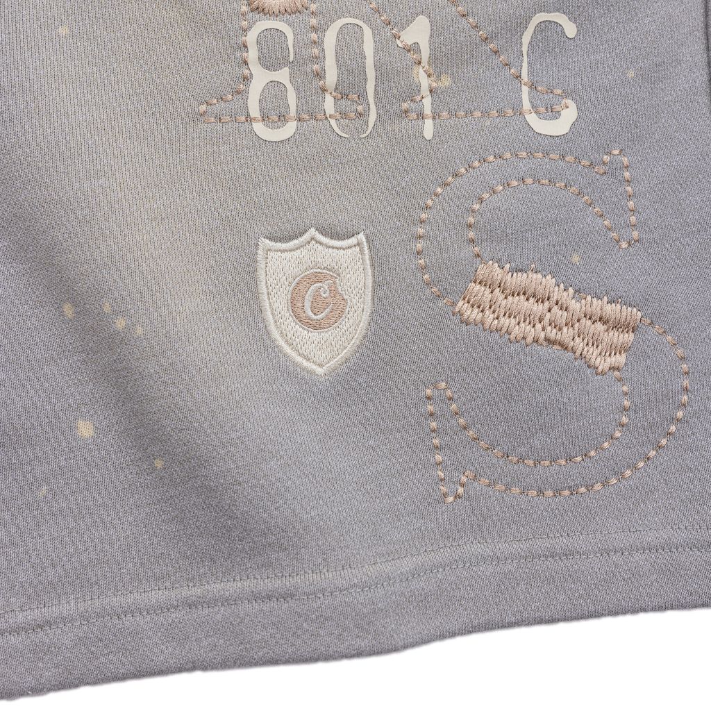 Gold Rush Distressed and Splattered Sweatshorts