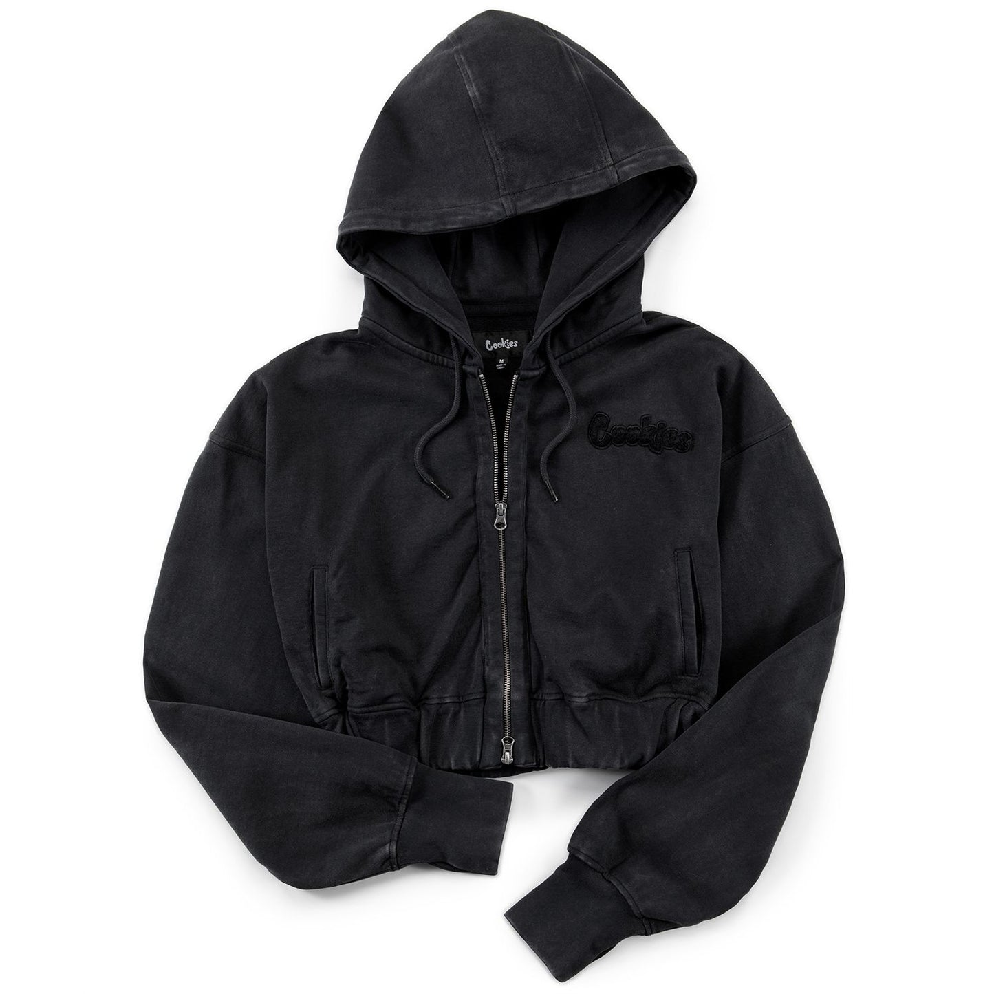 Women's Original Logo Cropped Zip Hoodie