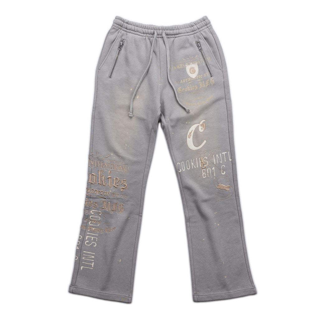 Gold Rush Distressed and Splattered Sweatpants