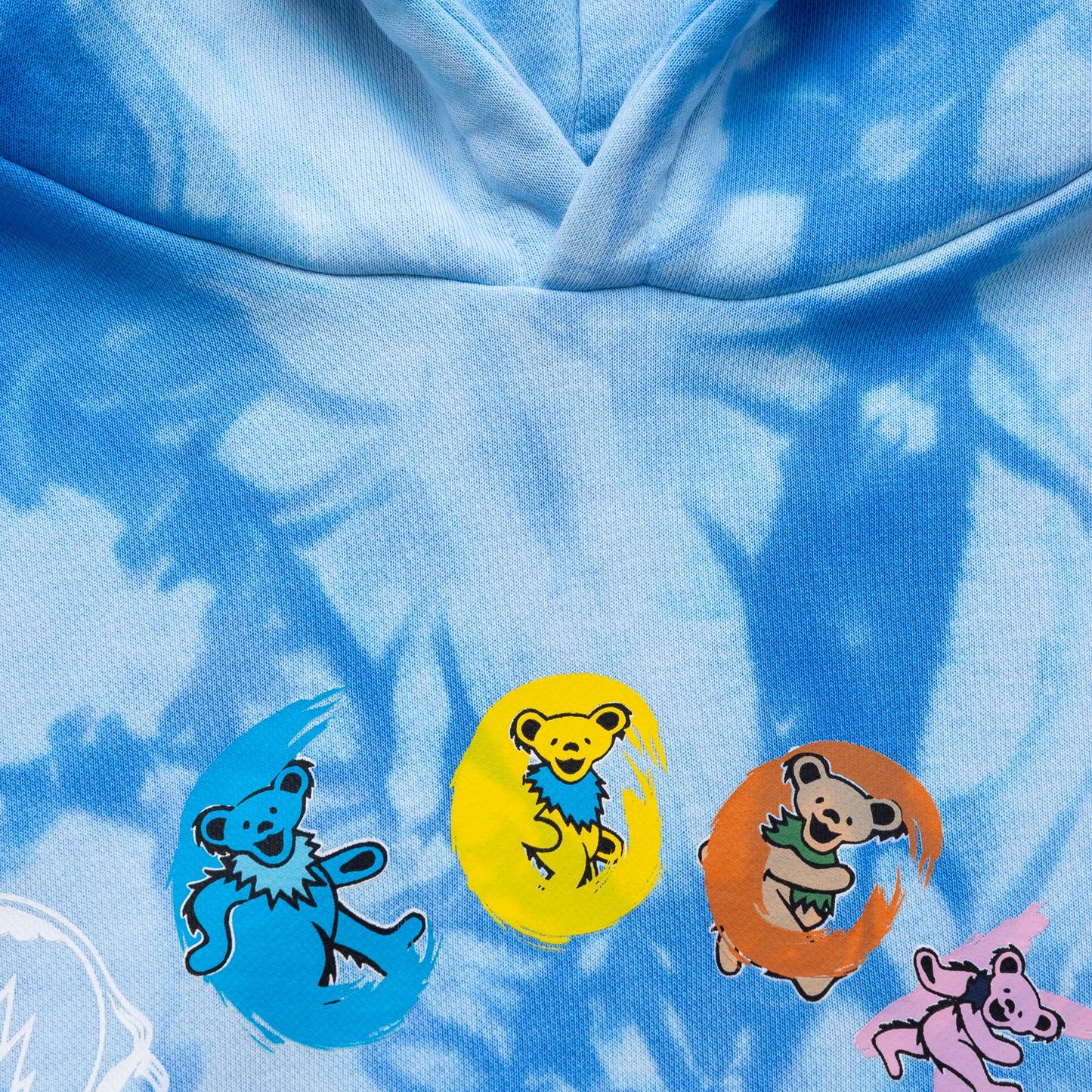 Cookies X Grateful Dead- Spiral Bears Pullover Hoodie Tie Dye
