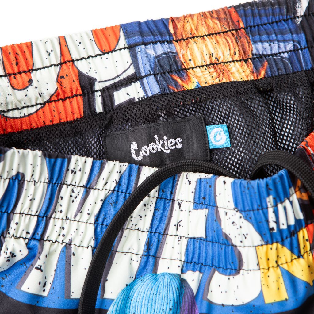 New Money News Print Swim Trunk