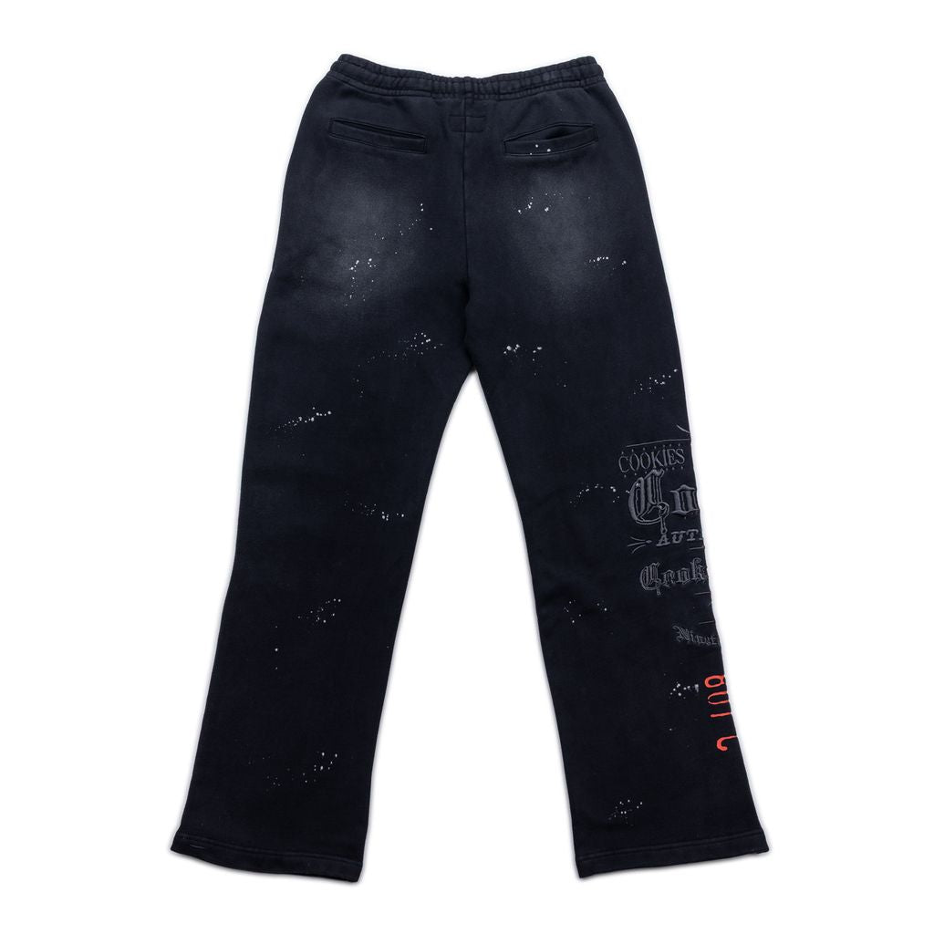 Gold Rush Distressed and Splattered Sweatpants