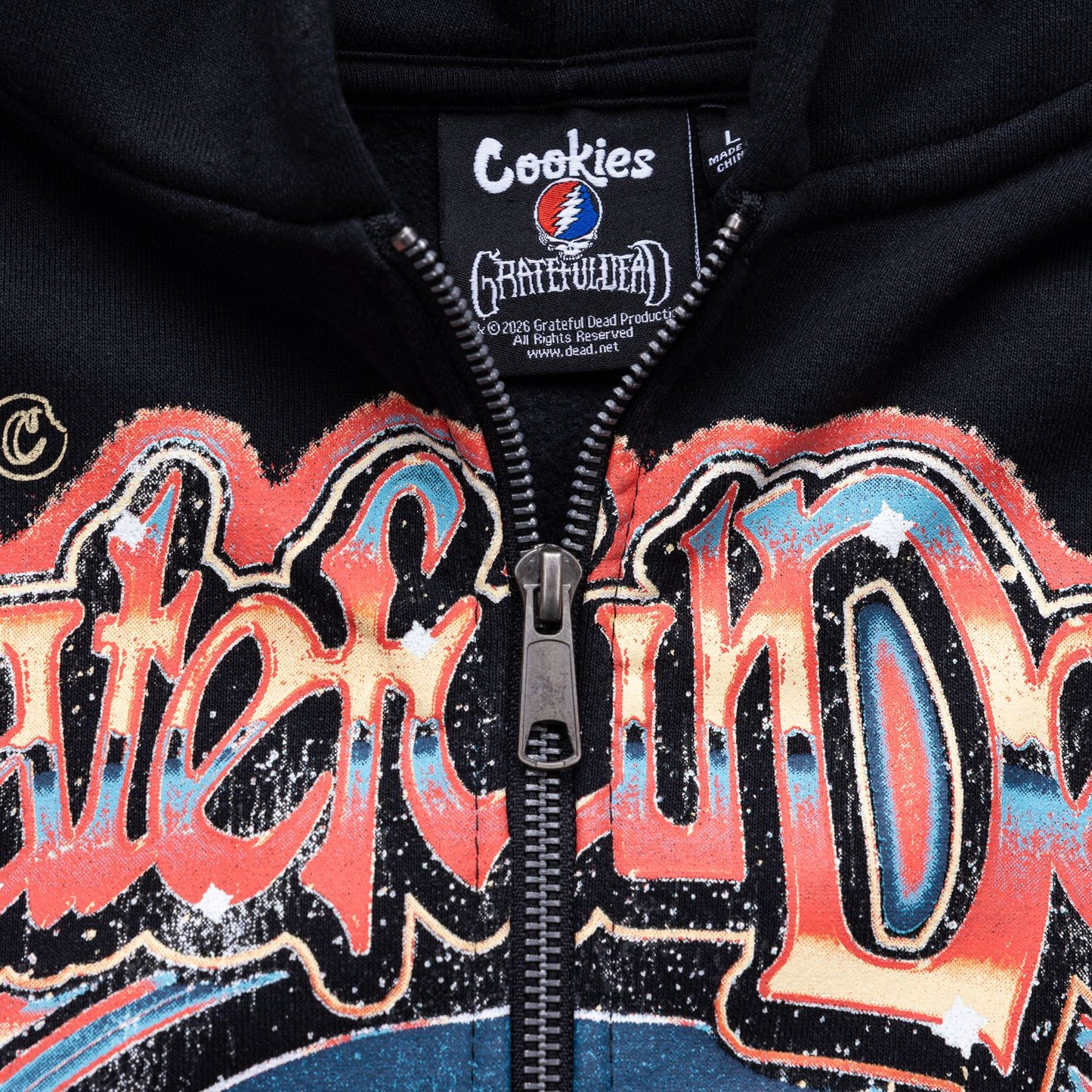 Cookies X Grateful Dead- Outer Space Full Zip Hoodie