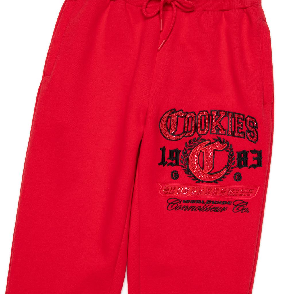 Paradise City Rhinestone Applique Fleece Pants