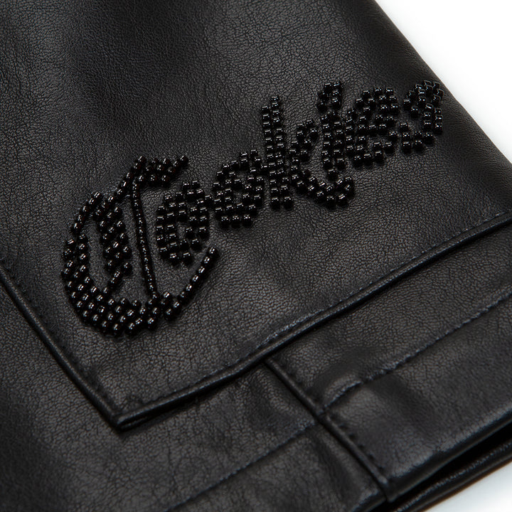 Caviar Vegan Leather Shorts