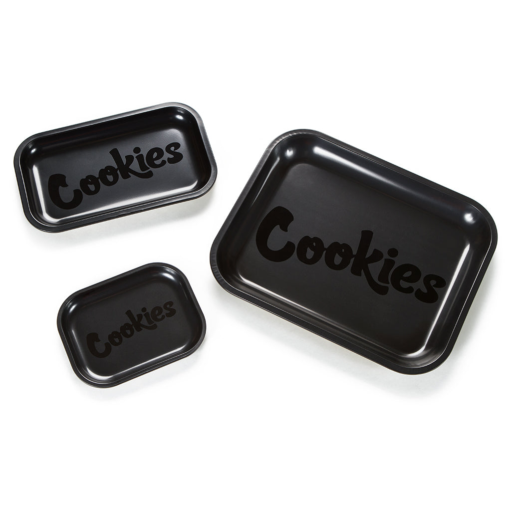Cookies Matte Black Metal Tray