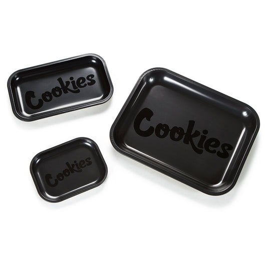 Cookies Matte Black Metal Tray