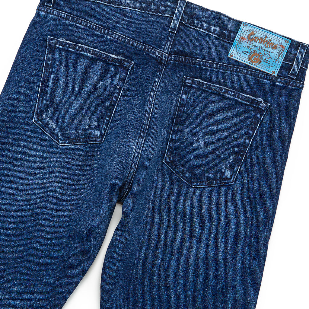 Cookies Relaxed Fit 5 Pocket Medium Blue Wash Denim Jeans