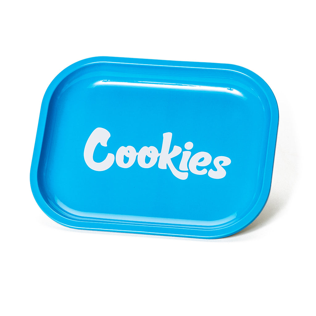 Cookies Blue Metal Rolling Tray
