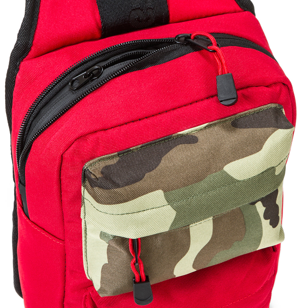 RED CAMO Layers Smell Proof Nylon Shoulder Bag - Selfmade Boutique