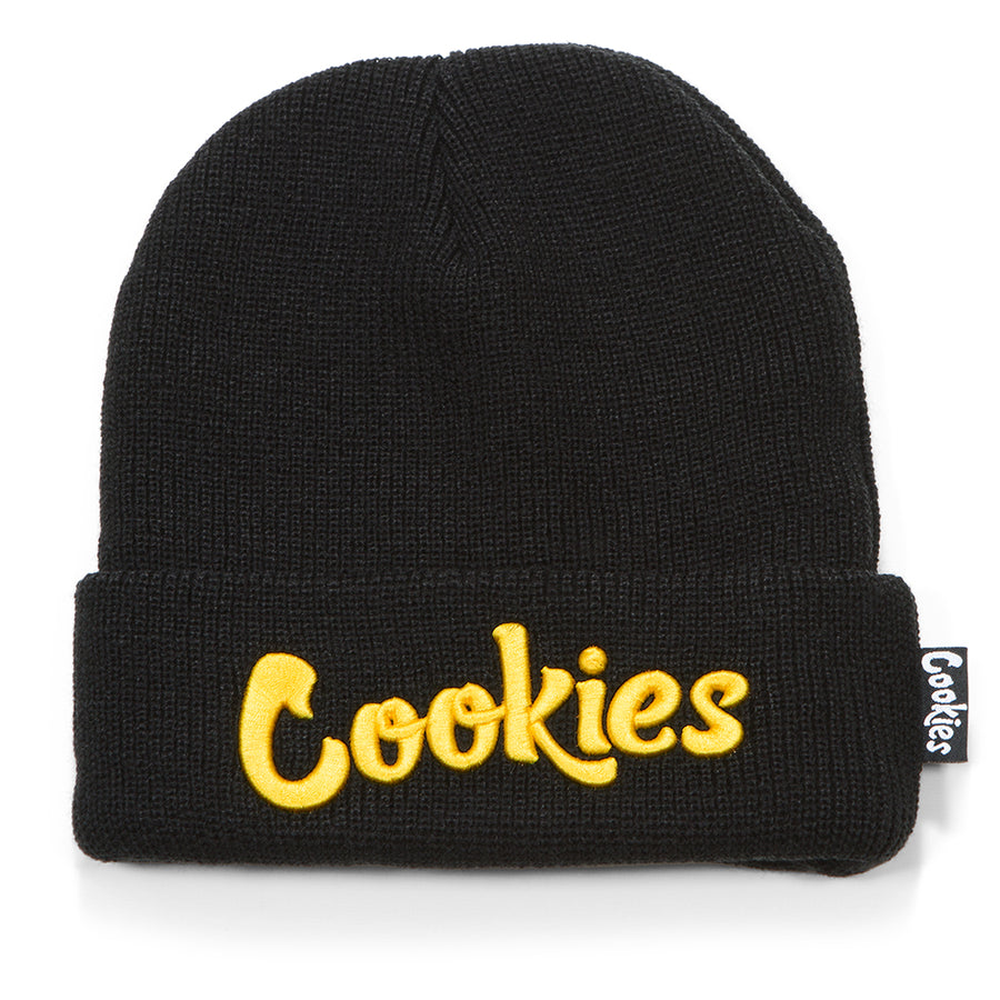 Original Logo Black Beanie Cookies Clothing
